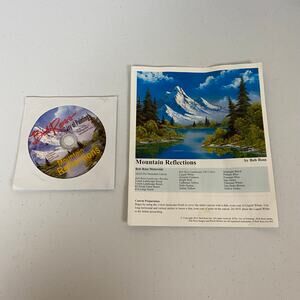 Bob Ross Joy of Painting Mountain Reflections CD & Instruction Sheet